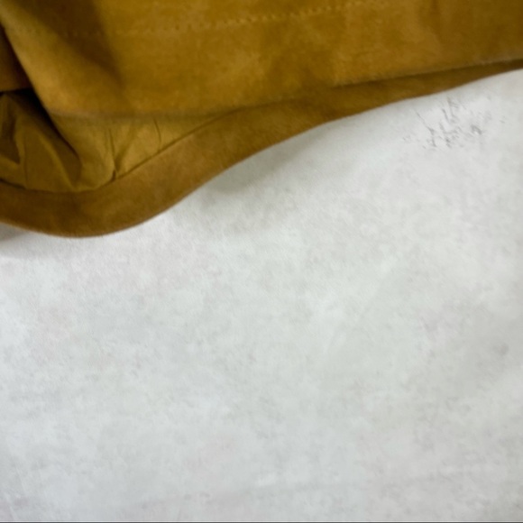 BA&SH Liam Belted Goat Suede Button Fly Shorts Camel Brown Size 1 US S/4 - Picture 5 of 15